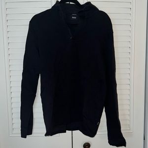 Hugo Boss Quarter Zip Black Sweater XL
